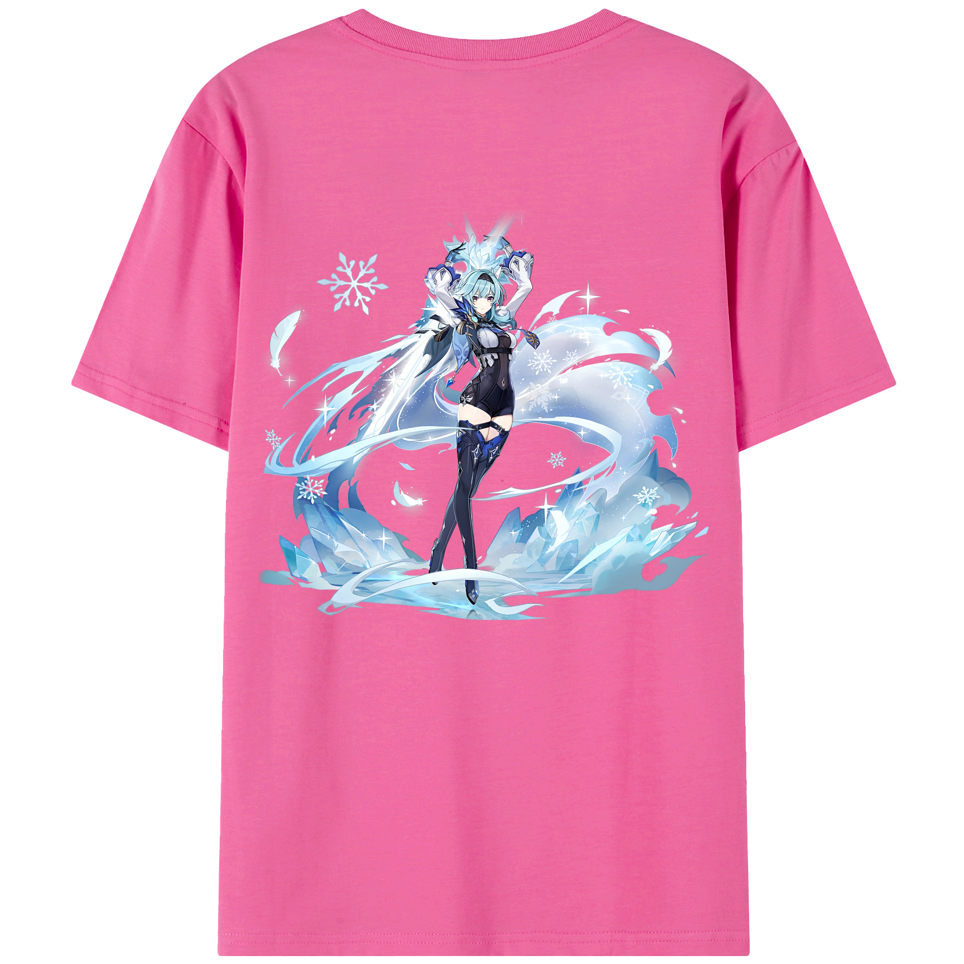 げんし神 优菈 ゆうら genshin Yūra レディース半袖Tシャツ(バックプリント)